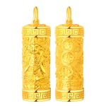 999 Pure Gold Mahasthamaprapta Guardian Pendant - Horse Zodiac Birth Buddha